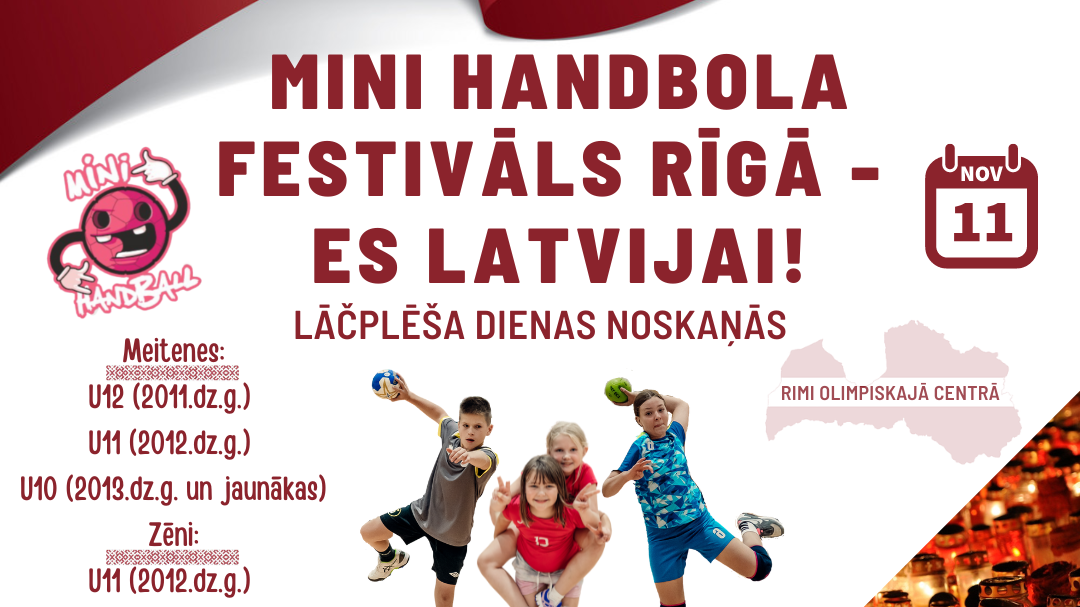 Mini handbola festivāls Rīgā – "Es Latvijai!”