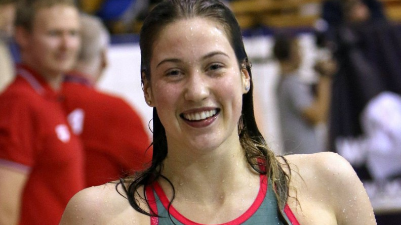  Eiropas Junioru čempionātā Ieva Maļuka izcīnījusi augsto piekto vietu 100m brīvajā stilā
