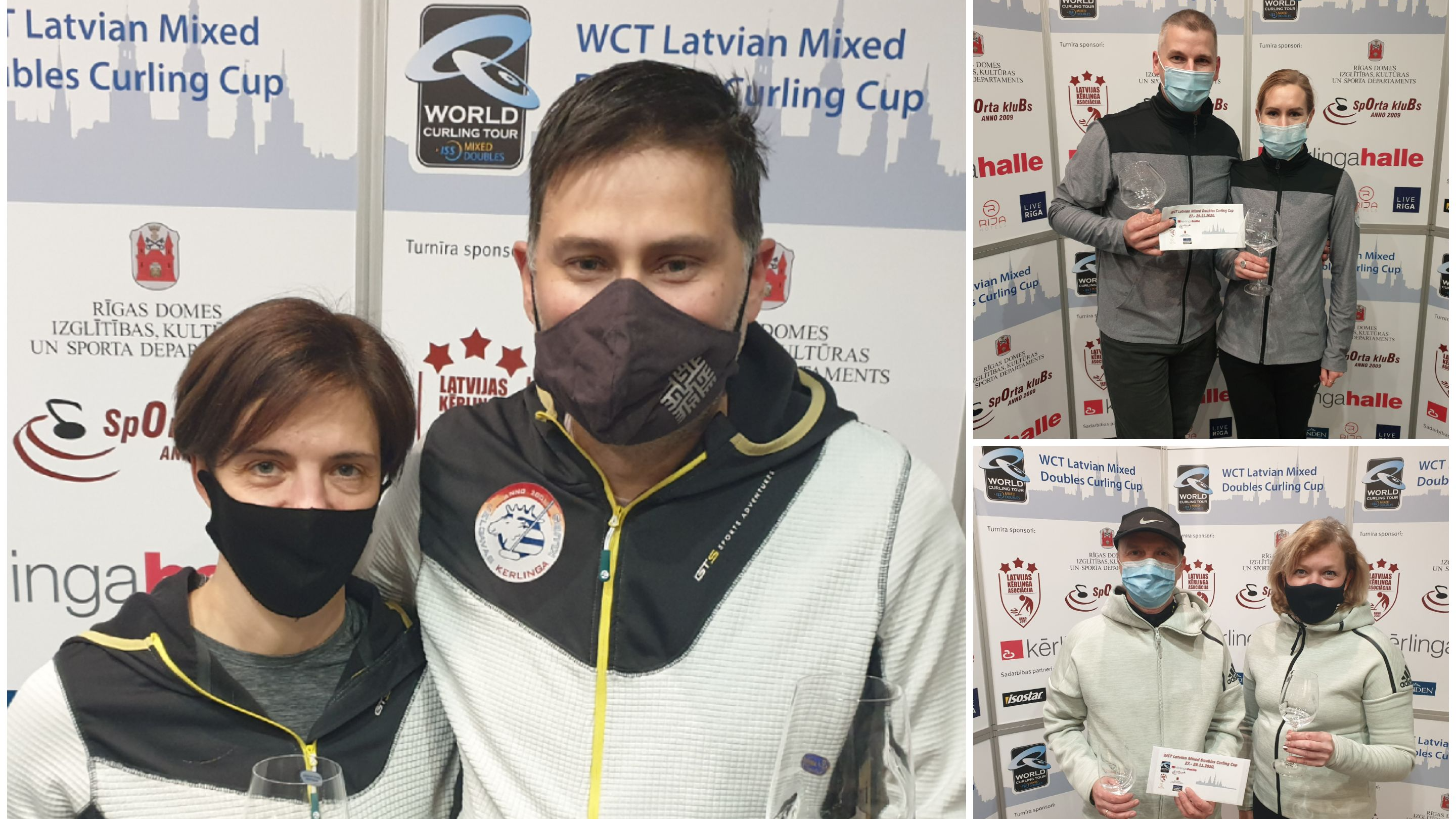 Norisinājies starptautisks turnīrs "WCT Latvian Mixed Doubles Curling Cup"