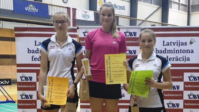 BJC “Daugmale” sportisti Latvijas badmintona federācijas čempionātā