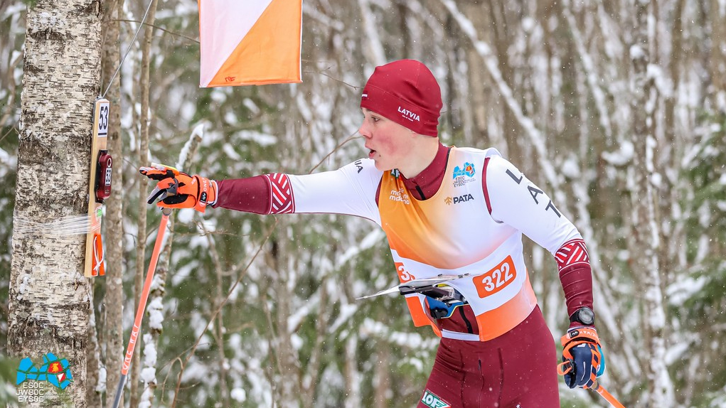 Ar vidējo distanci Madonā turpinās sezonas lielākās ziemas orientēšanās sacensības - Latvijai otrā zelta medaļa 
