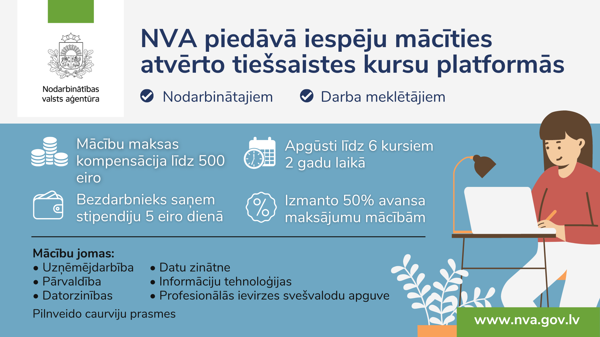 Mācības atvērto tiešsaistes kursu platformās