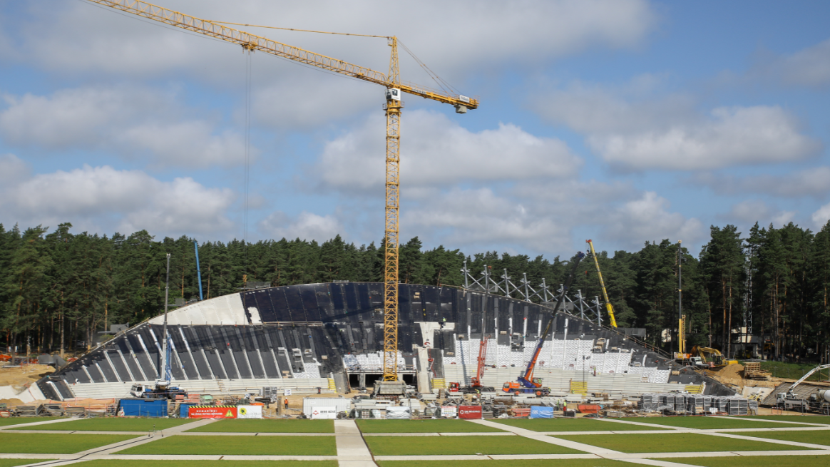 Mežaparka jaunās estrādes būvniecība norit pēc plānotā grafika