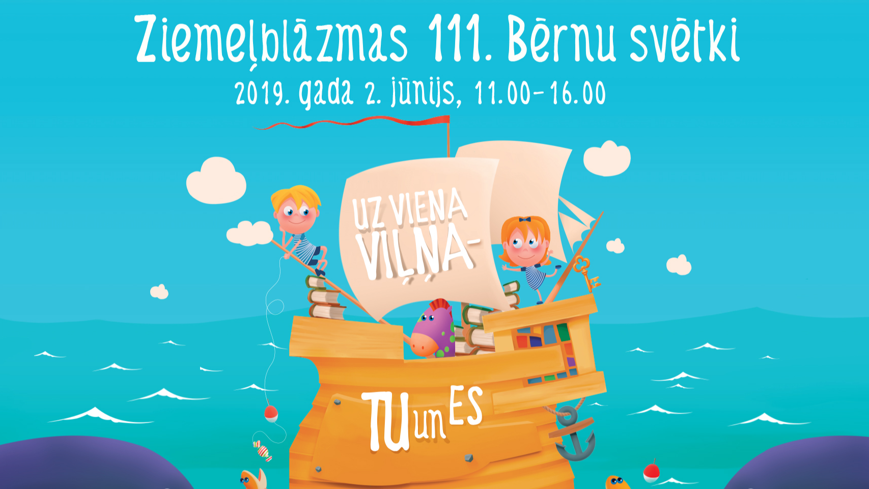 Bērnu svētki Ziemeļblāzmas parkā “Uz viena viļņa – tu un es”