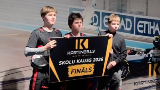 Zolitūdes ģimnāzijas kartingisti – ceturtie Latvijā