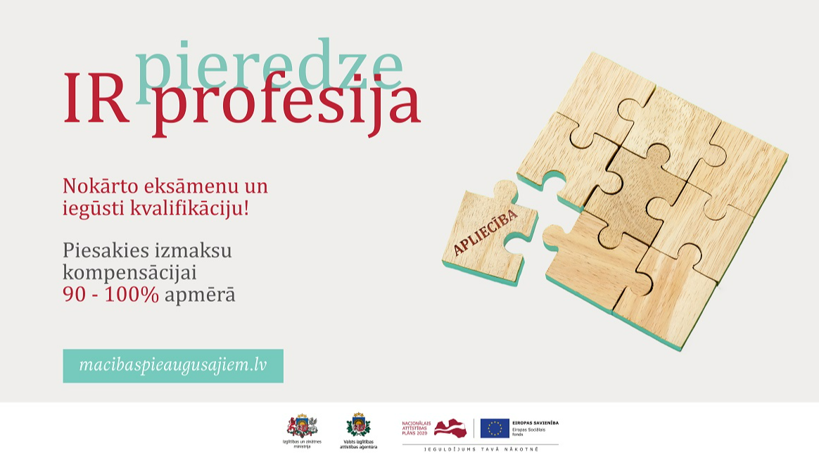 Nodarbinātie var pieteikties kompensācijai par profesionālās kvalifikācijas iegūšanu