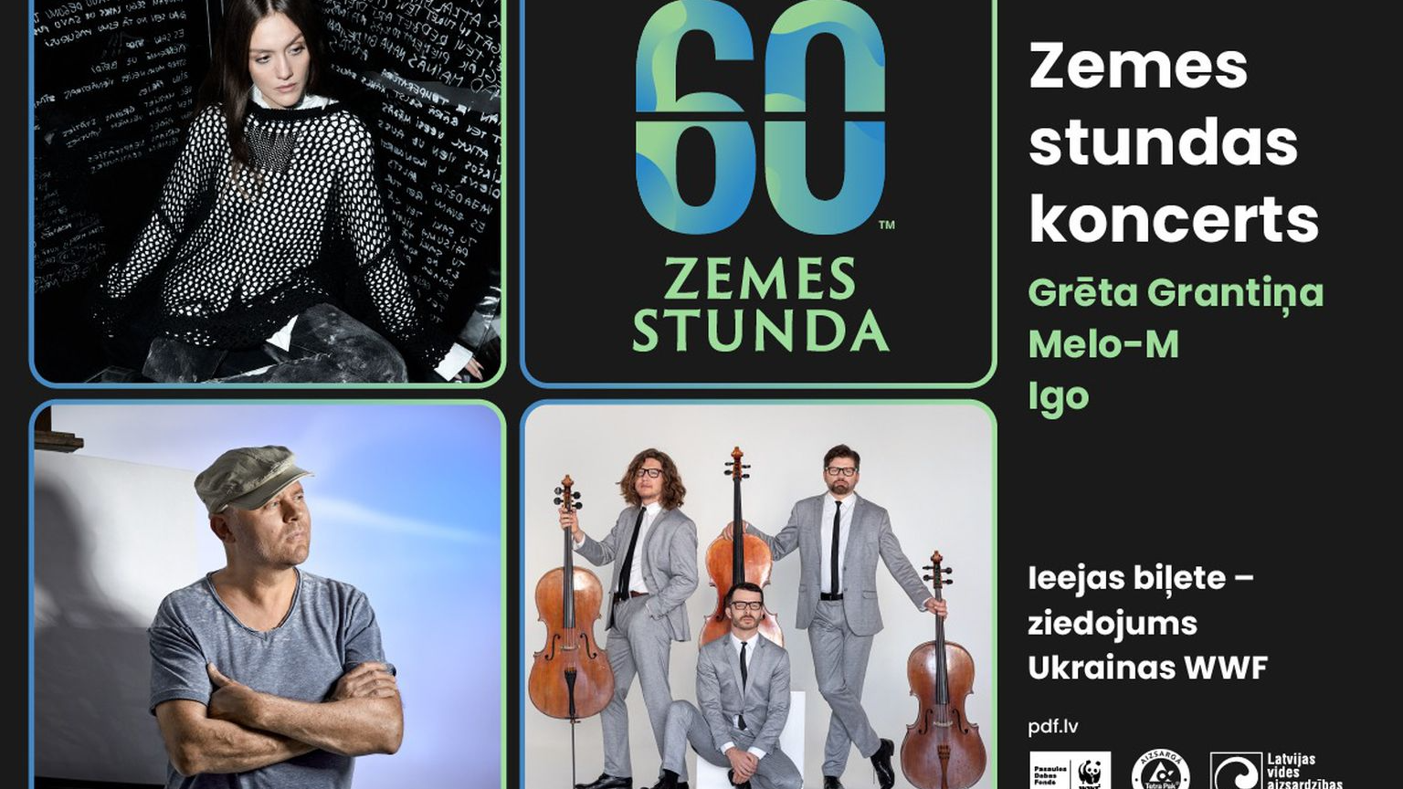 Zemes stundas koncertā aicina atbalstīt dabas atjaunošanu Ukrainā