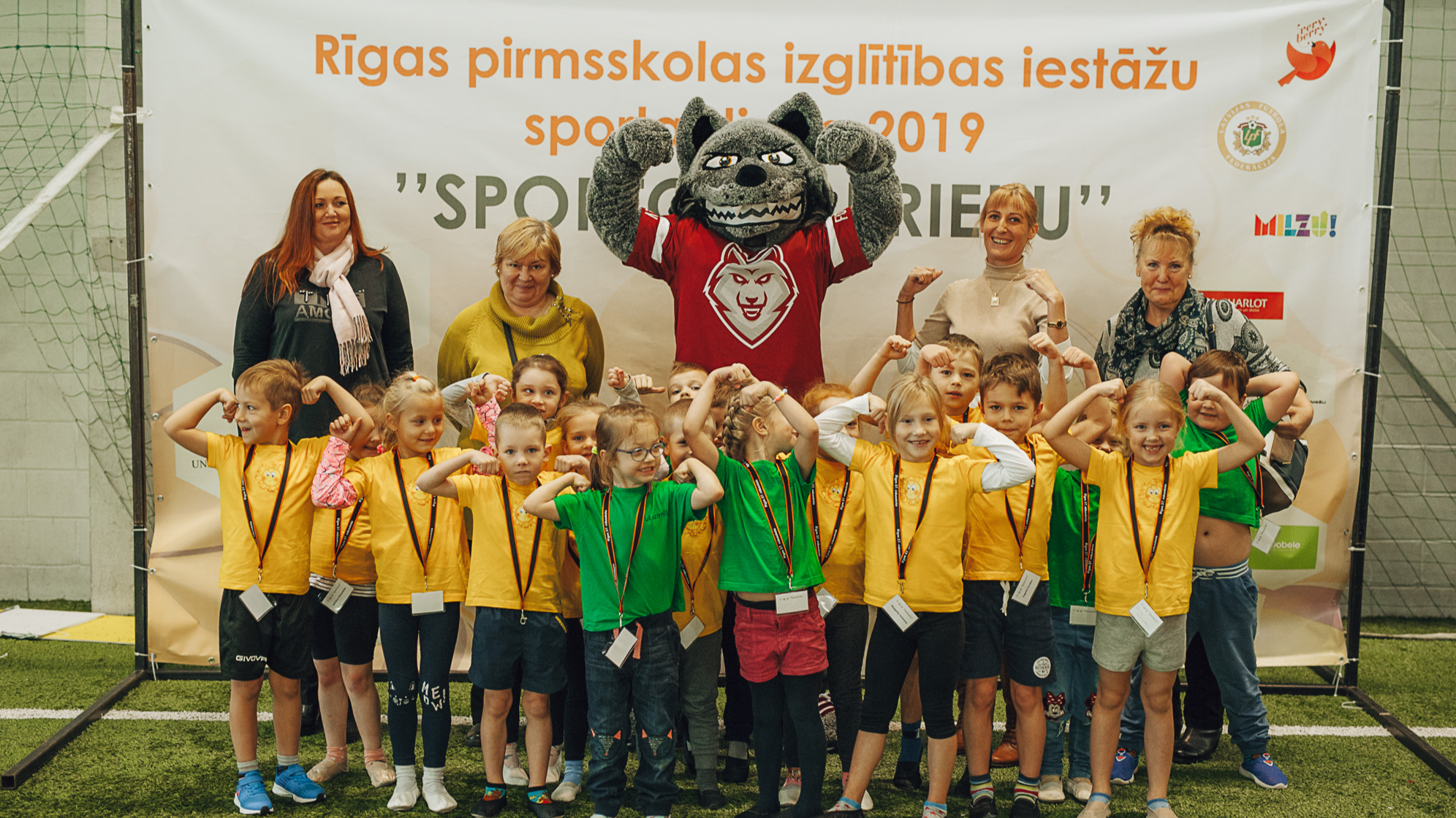 Sporta diena “Sporto ar prieku” pulcē aktīvākās pirmsskolas izglītības iestādes