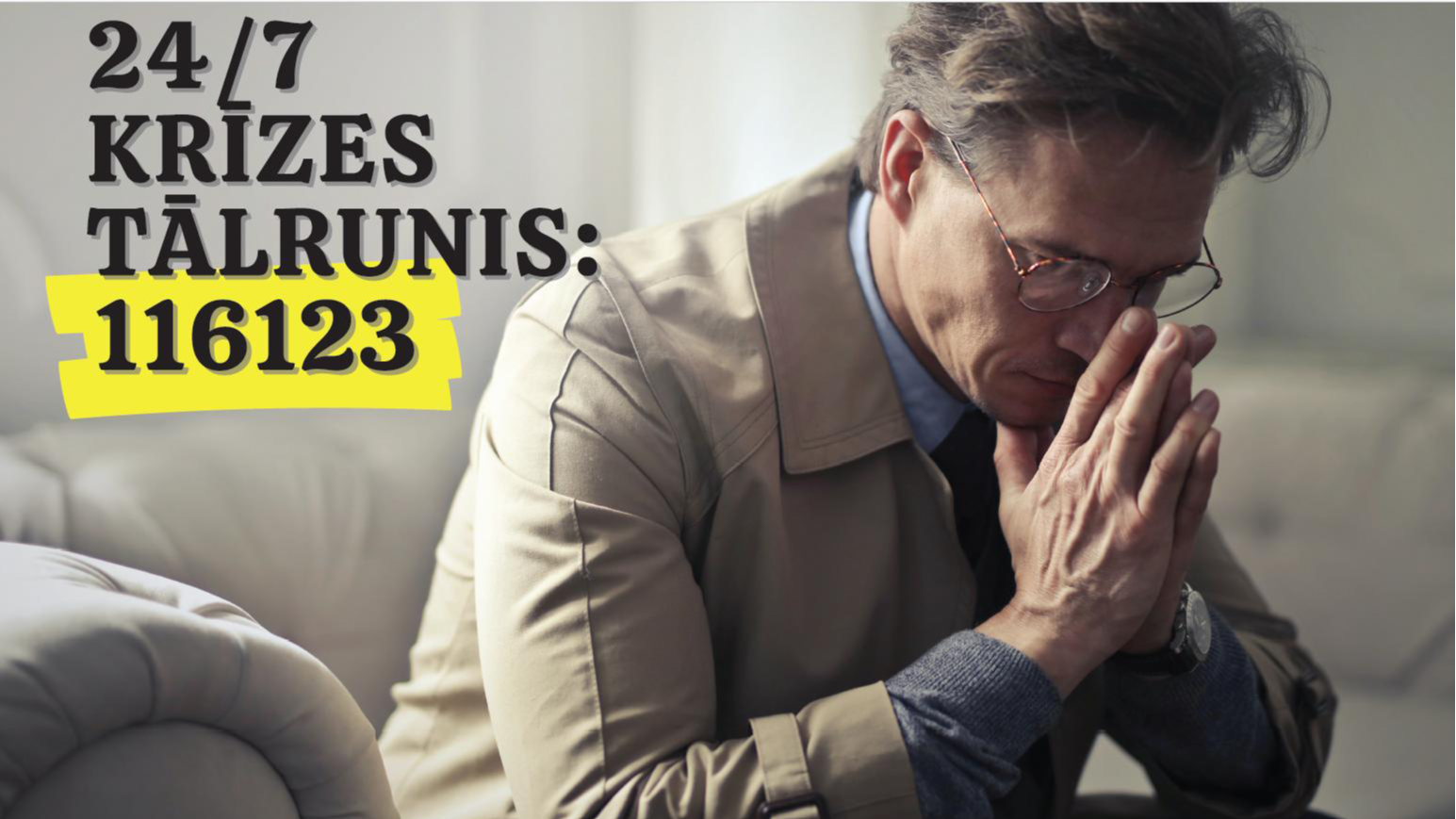 Krīzes tālrunis 116123 psihoemocionālā atbalsta sniegšanai pieaugušajiem