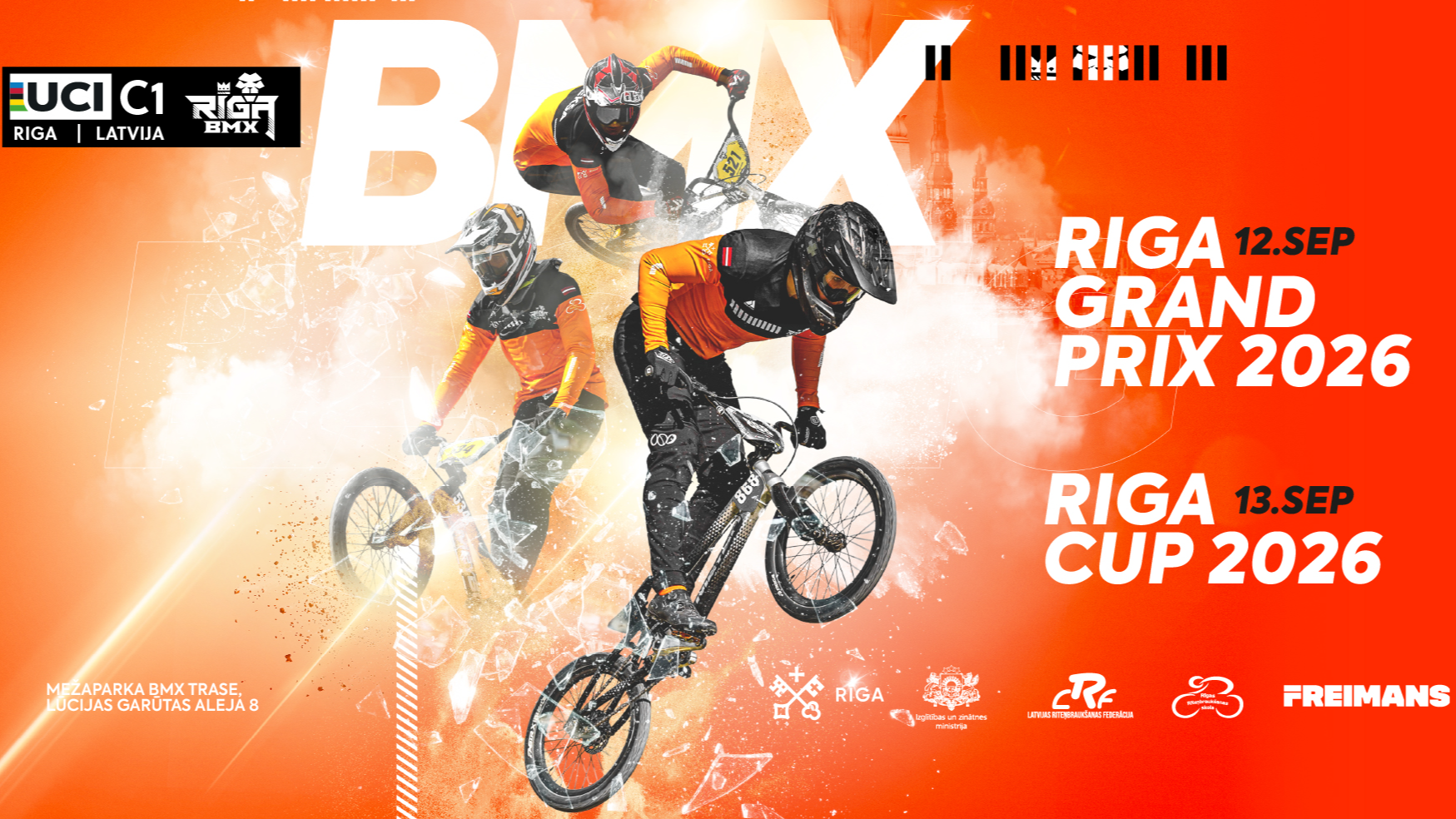 Mežaparkā atgriežas starptautiskais BMX: RIGA GRAND PRIX un RIGA CUP 2026 pulcēs ap 400 sportistu