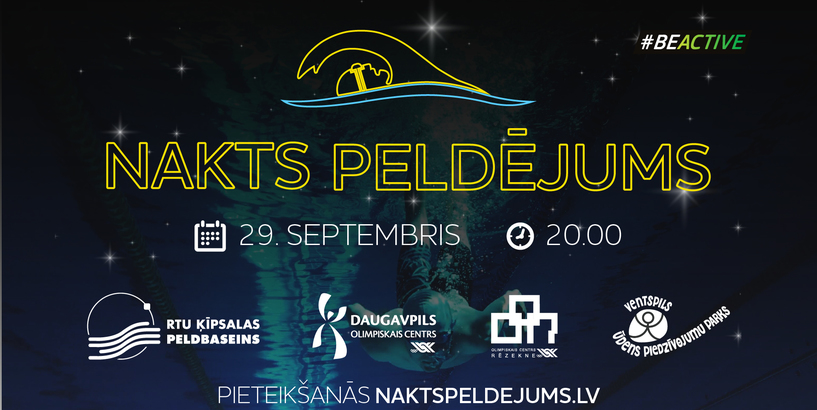Aicina pieteikties Nakts peldējumam