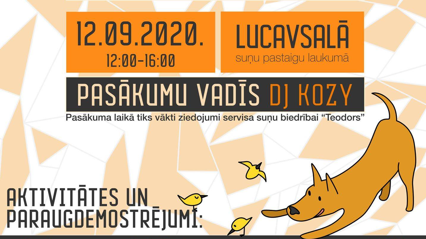 Sestdien Lucavsalā notiks pasākums “Ar suni kopā jautrāk”