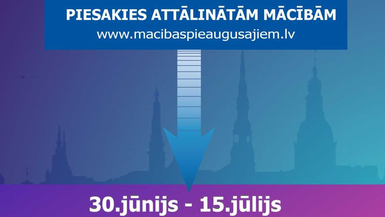 Rīdziniekiem ir iespēja pieteikties attālinātām mācībām profesionālās kompetences pilnveides projektā