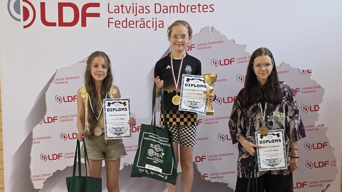 Noslēdzies Rīgas atklātais čempionāts 100 lauciņu dambretē
