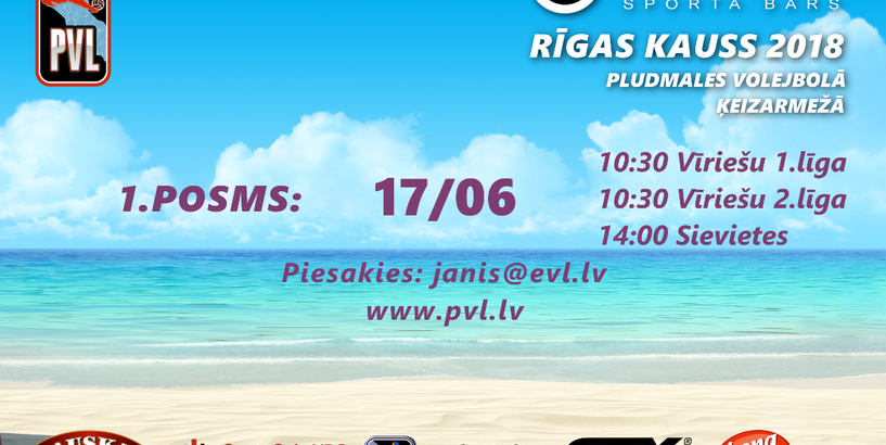 Aicina piedalīties Optibet Rīgas pludmales volejbola kausā