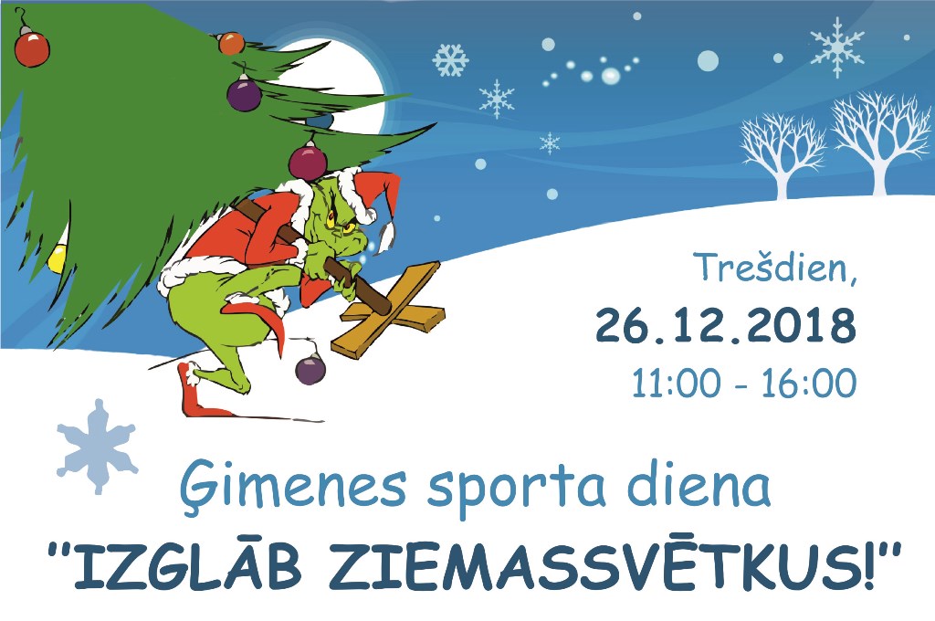 Bezmaksas ģimeņu pasākums "Izglāb Ziemassvētkus!"