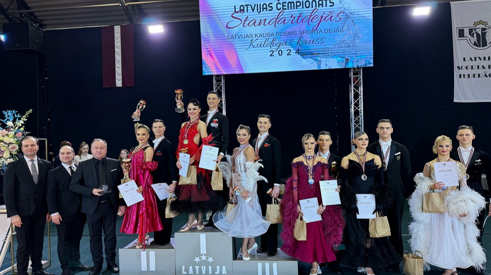Latvijas čempionātā Standartdejās Kuldīgā 4 grupās uzvar pasaules čempionāta finālisti un medaļnieki