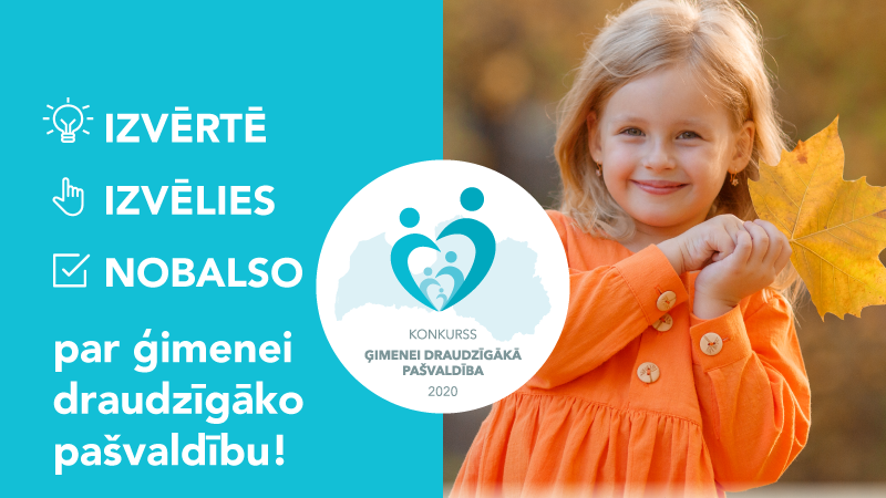 Līdz 12. novembrim aicina balsot par ģimenei draudzīgāko pašvaldību 