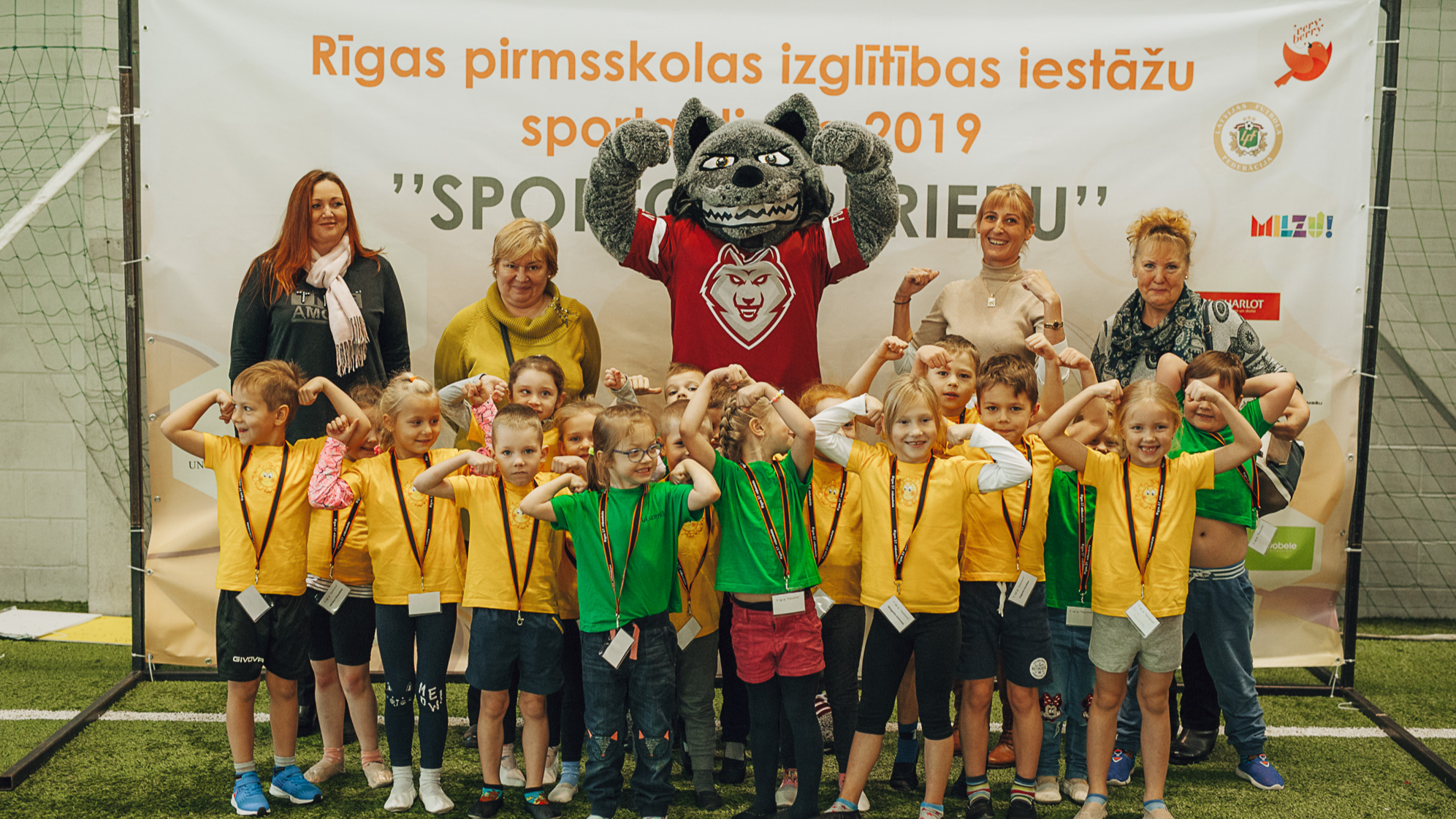 Sporta diena “Sporto ar prieku” pulcē aktīvākās pirmsskolas izglītības iestādes