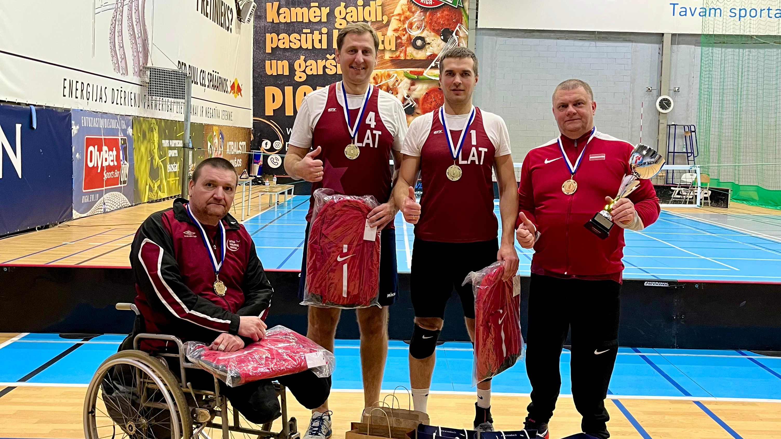 Komanda Latvia1 kļuva par pirmajiem Rīgas čempioniem 3x3 sēdvolejbolā 2024