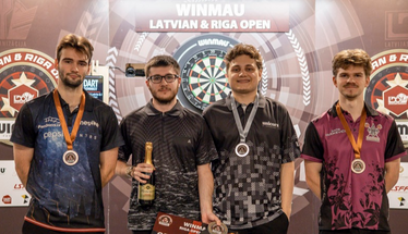 “Riga Open” šautriņu mešanā Latvijai piecas godalgas U23 un U18, Roga atkal ceturtdaļfinālā pieaugušajiem