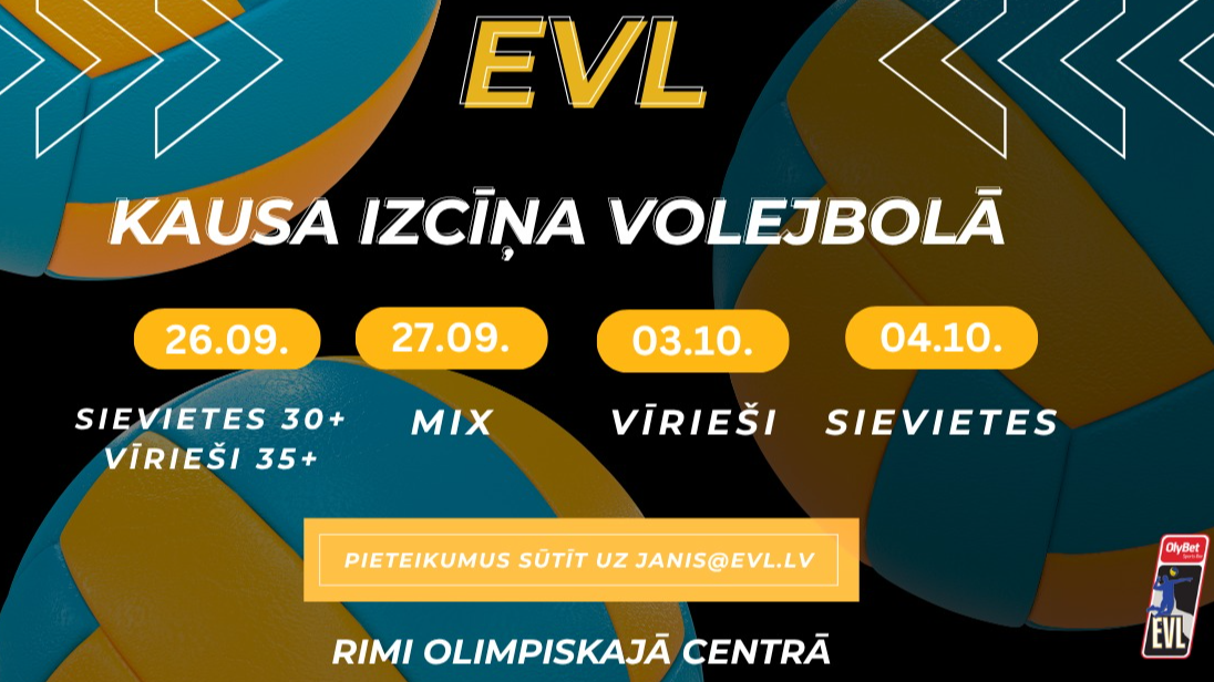 Iesāksim volejbola sezonu ar EVL kausa izcīņu