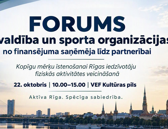 Pašvaldība un sporta organizācijas ar kopīgu mērķi rīdzinieku fiziskās aktivitātes veicināšanai - no finansējuma saņēmēja līdz partnerībai.