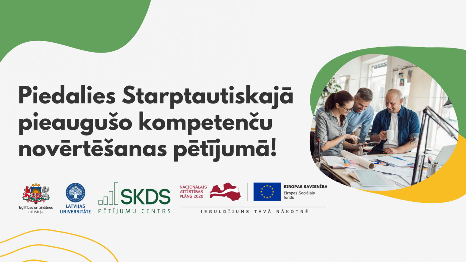 Sabiedrību aicina iesaistīties pētījumā par pieaugušo prasmēm