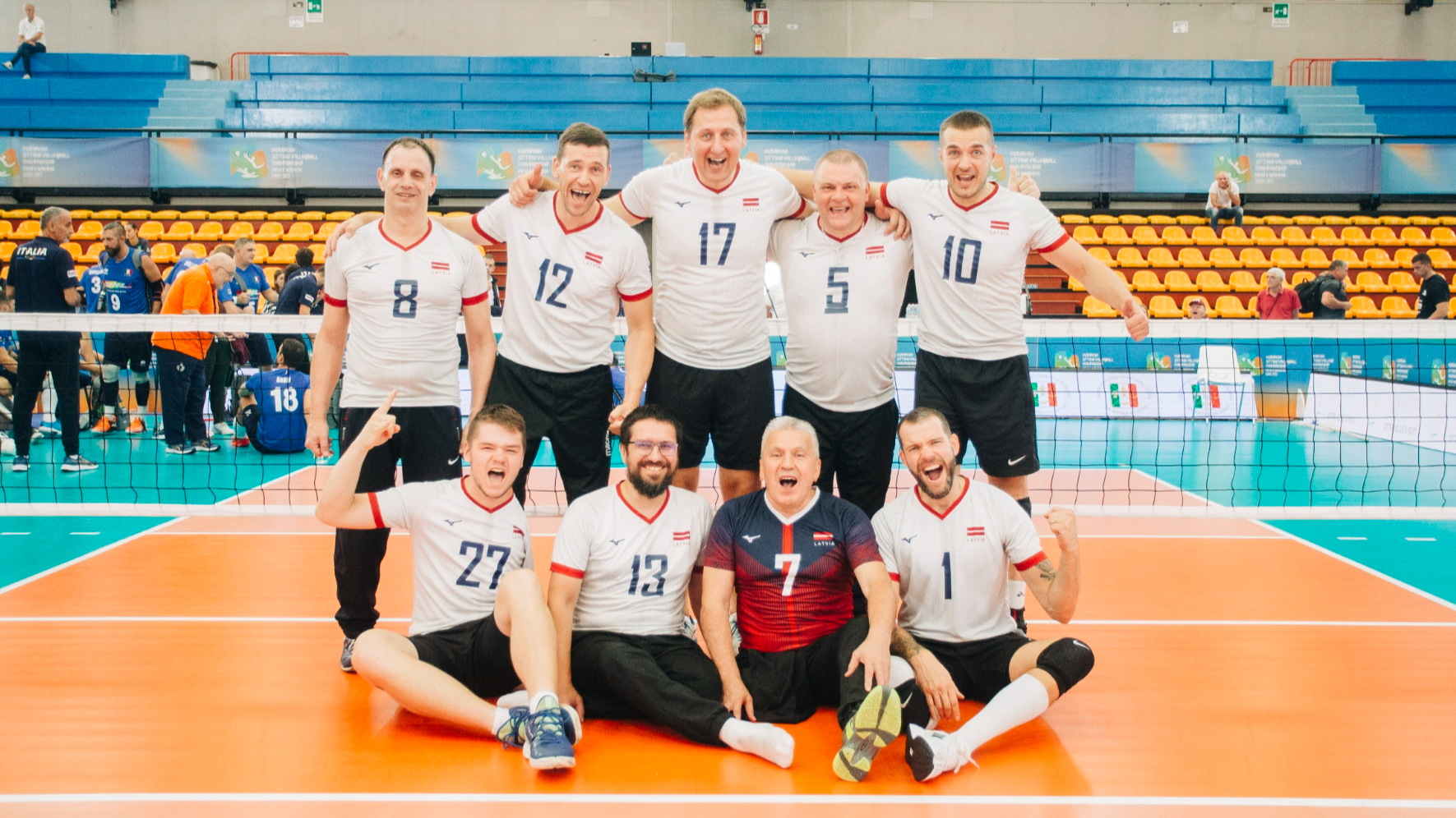 Eiropas čempionātā sēdvolejbolā Latvijas komanda izcīnīja vēsturisko 6. vietu 