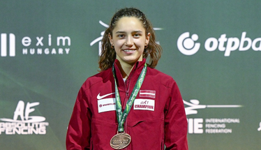 Latvijas paukotāja Prošina izcīna bronzu prestižajā Starptautiskās Paukošanas federācijas Grand Prix posmā Budapeštā