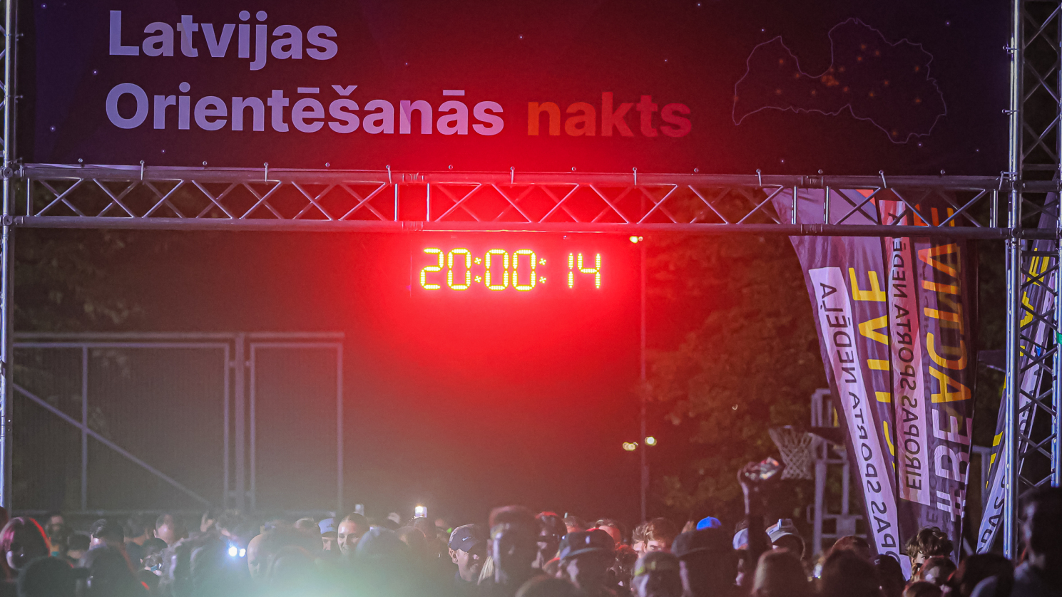 Rekordiem pilnā Latvijas Orientēšanās nakts aizvadīta!