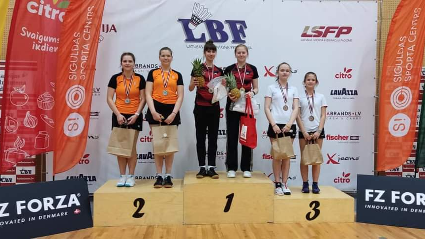 Rīdziniekiem medaļu birums Latvijas čempionāts badmintonā jauniešiem U13, U17, U21 vecuma grupās