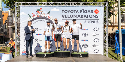 Saulainos laika apstākļos un lieliskā atmosfērā aizvadīts “Toyota” Rīgas velomaratons