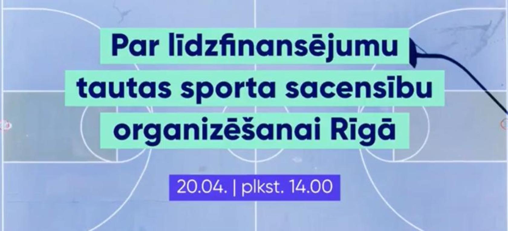 Tiešsaistes seminārs par līdzfinansējumu tautas sporta sacensību organizēšanai Rīgā